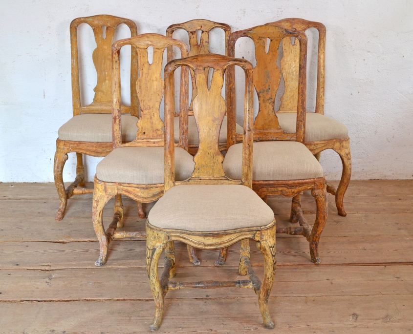 Swedish rococo chairs